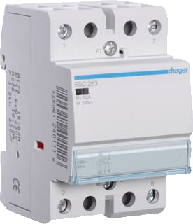 Hager - Installatiehulpschakelaar modulair Magnsch. 63A 2Maak 230V