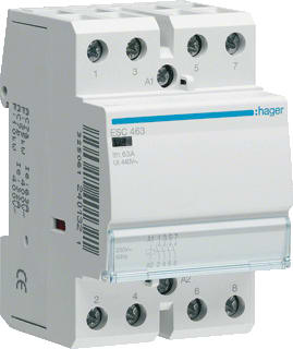 Hager - Installatiehulpschakelaar modulair Magnsch. 63A 4Maak 230V