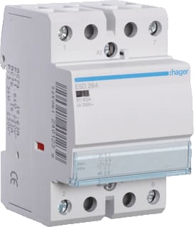 Hager - Installatiehulpschakelaar modulair Magnsch. 63A 2Verb. 24Vac
