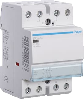 Hager - Installatiehulpschakelaar modulair Magnsch. 63A 4V.. 24V Ac