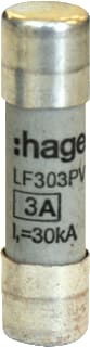 Hager - D-zekering Zek. Pv 10X38 1000V Dc 3A