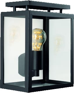 KS Verlichting - Vecht Plafond-/wandarmatuur Plat Wandlamp Zwart