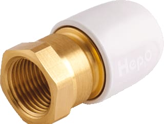 Wavin - Hep2O Fitting met 2 aansluitingen Schroefbus 15X1/2Bi