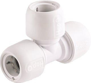 Wavin - Hep2O Fitting met 3 aansluitingen T-Stuk 22