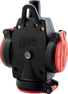 ABL - Connectivity Contactdooscombinatie Hangkopp 3V 2K-Techn Rd/Zw