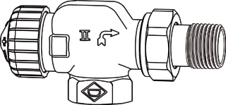 Heimeier - V-exact II Radiatorafsluiter Th.Afsl V-Exkt Ax Dn15