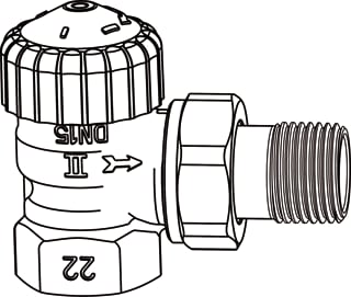 Heimeier - V-exakt Radiatorafsluiter th.afsl v-exkt vha dn15