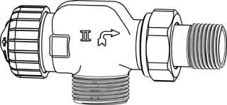 Heimeier - V-exact II Radiatorafsluiter Th.Afsl V-Exkt Dn15 G3/4"