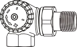 Heimeier - V-exact II Radiatorafsluiter Th.Afsl V-Exkt Dha-L Dn10
