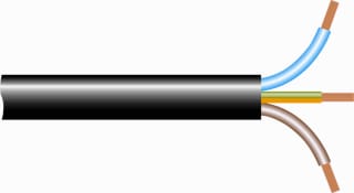 Hemmink - VMvL Voedingskabel tot 1 kV beweegbaar Eca 3G0.75 Zw Ri100