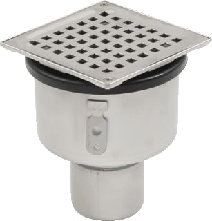 Blücher - Domestic Vloerput met 1 aansluiting Aq Vloerput Rvs 304 Bl 145X145