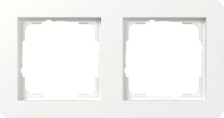 Gira - Systeem 55 E1 Afdekraam schakelmateriaal Afdkrm 2V Zvr Wit Mat