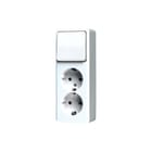 Jung - Combinatie schakelaar/wcd Combi Ap600 2V A Wit R/A