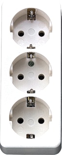 Jung - Contactdooscombinatie Wcd 3V Bcont -Trekontl Ww