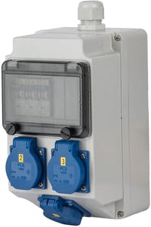 Keraf - CEE-contactdoos combinatie Lech 3Xschko