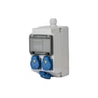 Keraf - CEE-contactdoos combinatie Lech 3Xschko