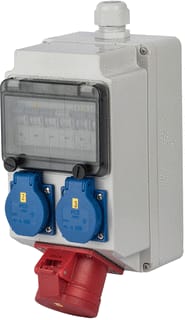 Keraf - CEE-contactdoos combinatie Lech 16/5 400 2Xschko