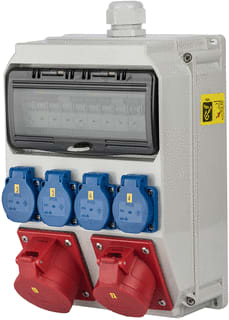 Keraf - CEE-contactdoos combinatie Anif7 32/5 16/5/4Xschko
