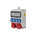 Keraf - CEE-contactdoos combinatie Anif7 2X32/5/4Xschko+Als