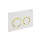 Geberit - Kappa21 Bedieningsplaat spoelsysteem Bed.Pan K21 Wit/Gou/Wit
