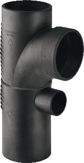Geberit - Silent-db20 Fitting met 4 aansluitingen Rioolfitt Pe Dt110/90/56