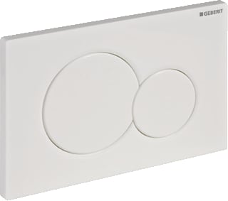 Geberit - Sigma01 Bedieningsplaat spoelsysteem Bed Pan Rnd Wt