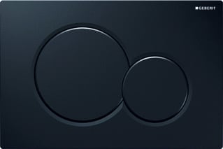Geberit - Sigma01 Bedieningsplaat spoelsysteem Bed Pan Rnd Zw