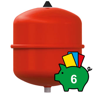 Reflex - Provat Membraandrukexpansievat Expvat 18/0.5 Rood
