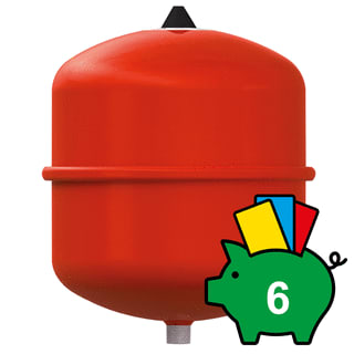Reflex - Provat Membraandrukexpansievat Expvat 18/1.0 Rood