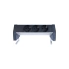 Ratio Electric - Desk-Top Bureau aansluitunit 3Xschuko I3 /In Alu