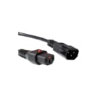 IEC Lock - Aansluitleiding Aanslsn C14-C13 3X1 2M Zw