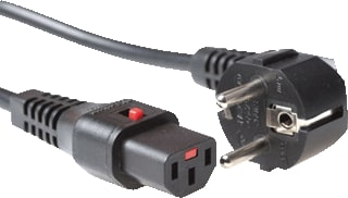 IEC Lock - Aansluitleiding Aanslsn Schuko H-C13 2M Zw