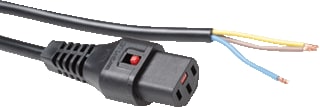 IEC Lock - Aansluitleiding Aanslsn C13-Pigtail 2M Zw
