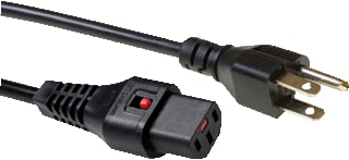 IEC Lock - Aansluitleiding Aanslsn Us-C13 18Awg 2M Zw