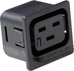 IEC Lock - Apparaatstekker/Contactdoos Net-Entrees Socket C19 Zw