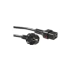 IEC Lock - Aansluitleiding Aanslsn Schuko H-C19 2M Zw