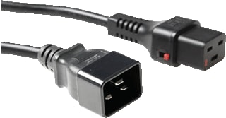 IEC Lock - Aansluitleiding Aanslsn C20-C19 3M Zw