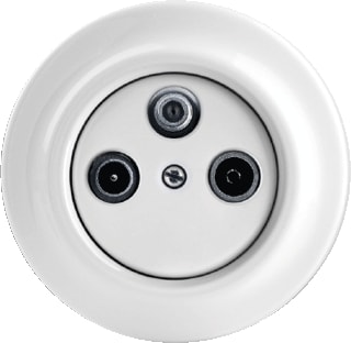 ABB Busch-Jaeger - Decento Inzetplaat schakelmateriaal wcd 2x coax 1743j-64 +s dec