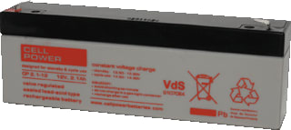 Cellpower - CP Gesloten loodaccu Accu (lood) Laccu 12V 2,1Ah Fast 4,8