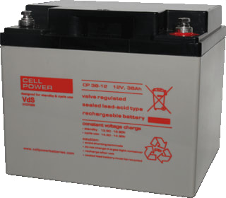 Cellpower - CP Gesloten loodaccu Accu (lood) Laccu 12V 40Ah M6