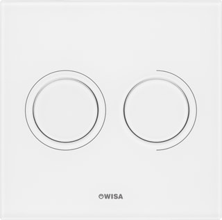 Wisa - XS Luga Bedieningsplaat spoelsysteem Bed.Pan Gls Df Wt