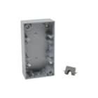 Hager Berker - S.1 Opbouwbak inbouwschakelmateriaal Opb.Behuis.2V Alum.Mat