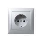 Hager Berker - S.1/B.3/B.7 Wandcontactdoos (WCD schakelmat.) wcd ra afdplt alu