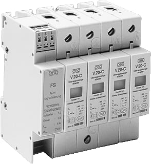 OBO - V20 280 Netoverspanningsbeveiliging Overspafl V20-C/4Fs