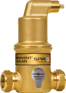 Spirotech - SpiroVent Solar Lucht- en/of vuilafscheider Sol 3/4" Hor