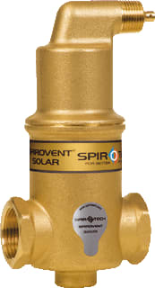Spirotech - SpiroVent Solar Lucht- en/of vuilafscheider Sol 1" Hor
