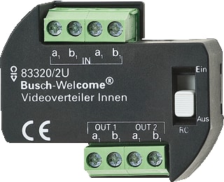 ABB Busch-Jaeger - Busch-Welcome Video Videoverdeler voor bewakingssysteem Videovd 83320/2U Inb Wc