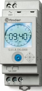 Finder - 12 NFC Digitale schakelklok vr paneelbouw Tijdklok 12.51 1W16A/230V