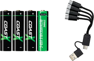 Coast - Batterij, oplaadbaar Batt. Aa Oplaadb 2400 Br4