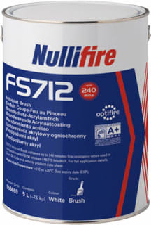 Nullifire - Brandisolerend afdichtingsmiddel Brandwer Coat Fs712 5L W